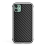 RAIGOR INVERSE SCOTT Series Carbon Fiber Texture TPU+PC Hybrid Phone Case for iPhone 11 6.1 inch