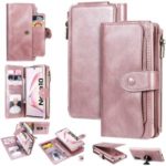 Multi-functional Retro Leather Phone Case for Samsung Galaxy Note 10/Note 10 5G – Rose Gold