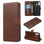 Classic Wallet Leather Stand Phone Protective Cover for Samsung Galaxy A60/M40 – Brown