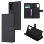 Litchi Grain Wallet Stand Leather Cover for Samsung Galaxy S11