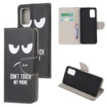 Pattern Printing Cross Texture Leather Wallet Phone Case for Samsung Galaxy S11e – Do not Touch