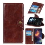 PU Leather Wallet Stand Phone Case for Samsung Galaxy S11e 6.4 inch – Brown