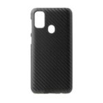 PU Leather Coated Hard PC Case for Samsung Galaxy M30s – Carbon Fiber