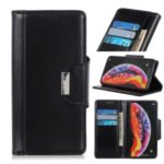 Wallet Stand PU Leather Phone Cover for Samsung Galaxy A01 – Black