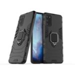 Plastic + TPU Hybrid Phone Case with Kickstand for Samsung Galaxy S11 Plus/S20 Ultra – Black