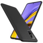 LENUO Twill Texture TPU Back Case for Samsung Galaxy A51 – Black
