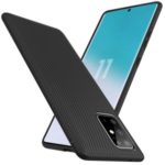 LENUO Twill Texture TPU Case for Samsung Galaxy S20 Plus/S11 – Black