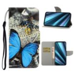 Pattern Printing Wallet Leather Protector Phone Shell Stand Case for Sony Xperia 5 – Butterfly