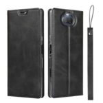 Leather Stand Case with Card Slot Phone Shell for Sony Xperia 10/XA3 – Black