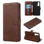 Classic Wallet Leather Stand Phone Protective Cover for Huawei Honor 20 Pro / Honor 20 / Nova 5T – Brown