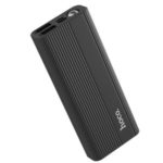 HOCO J54-10000 Dual USB Ports Mobile Power Bank with Flashlight Function – Black