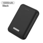 KUULAA 10000mAh Power Bank Portable Charger 2.1A Fast Charging with Light Indicator [Matte Surface] – Black