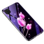 Eletroplating TPU Frame + Blue-ray Tempered Glass + PC Back Plate Combo Phone Cover for Huawei nova 6 SE – Tulip