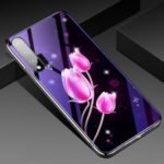 Eletroplating TPU Frame + Blue-ray Tempered Glass + PC Back Plate Combo Cell Phone Cover for Huawei nova 6 – Tulip