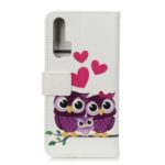 Pattern Printing Wallet Flip Leather Phone Casing for Huawei nova 6 – Sweet Owl Family