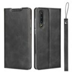 Leather Stand Case with Card Slot Phone Cover for Huawei P30 – Black