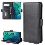 Magnet Adsorption Leather Wallet Stand Phone Casing for Huawei Honor View 30 Pro/Honor View 30/Honor V30/Honor V30 Pro – Black