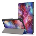 Pattern Printing Tri-fold Stand Leather Case for Lenovo Tab M8 TB-8505 – Cosmic Space