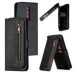 Zipper Pocket 9 Card Slots Leather Cover for Xiaomi Redmi K20 / Mi 9T / K20 Pro / Mi 9T Pro – Black