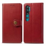 Wallet Leather Stand Case for Xiaomi Mi CC9 Pro – Red