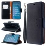 Litchi Skin Leather Wallet Case for Xiaomi Mi CC9 Pro / Mi Note 10 / Mi Note 10 Pro – Black