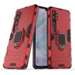 Cool Guard Ring Holder Kickstand PC TPU Hybrid Case for Xiaomi Mi CC9 Pro/Mi Note 10/Mi Note 10 Pro – Red