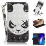 Pattern Printing Light Spot Decor PU Leather Wallet Case for Xiaomi Redmi Note 8T – Panda Pattern