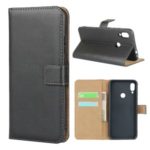 Genuine Leather Wallet Stand Phone Cover for Xiaomi Redmi Note 7/Note 7 Pro (India)/Note 7S