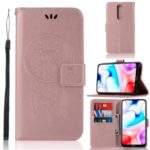 Imprinted Dream Catcher Owl Leather Wallet Case for Xiaomi Redmi 8 – Rose Gold