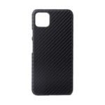 PU Leather Coated PC Phone Cover for Google Pixel 4 – Carbon Fiber Texture