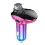 KUULAA Dual USB Car Charger Support FM Transmitter Bluetooth Audio MP3 Player TF Card QC3.0 Charger – Multi-color