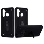 Air Outlet Kickstand PC + TPU Hybrid Case for OPPO Realme 5 – Black