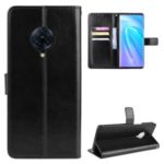 Crazy Horse Surface Wallet Leather Covering for vivo NEX 3/NEX 3 5G – Black