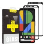 2Pcs/Set ITIETIE Silk Printing 2.5D 9H Tempered Glass Screen Shield for Google Pixel 4 XL