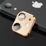 Disguise Into iPhone 11 Camera Lens Sticker Upgraded Metal Cover for Apple iPhone XR 6.1 inch – Gold