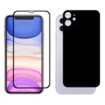 HAT PRINCE 0.26mm 9H 2.5D Tempered Glass Screen Protector Film + Camera Film for iPhone 11 6.1 inch – Black