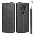Leather with Card Holder Case with Stand for Nokia 7.2 – Black