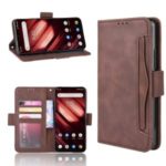 Wallet Stand Flip Leather Case for Umidigi F1/F1 Play – Brown