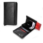 PEELCAS Vintage Multi-function Leather Credit Card Holder Organizer Bag Gift – Black