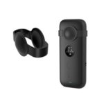 Action Camera Silicone Protective Cover + Camera Len Protection Cap for Insta 360 ONE X – Black