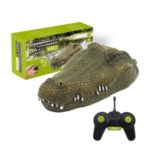 2.4G Remote Control Electric Racing Boat Simulation Crocodile Head RC Spoof Toy
