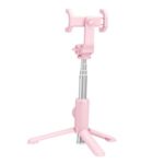 BASEUS Lovely Foldable Bluetooth Remote Selfie Stick with Tripod – Pink