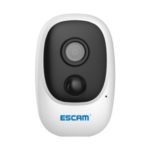 ESCAM G08 HD 1080P Battery PIR WiFi IP Camera IP65 Waterproof Two Way Audio – EU Plug
