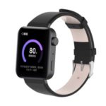 Leather Smart Watch Strap Replacement for Xiaomi Mi Watch – Black