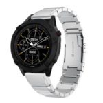 Stainless Steel Watch Band Wrist Strap for Garmin Fenix 6 – Silver