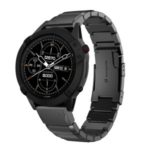 Stainless Steel Watch Band Wrist Strap with Butterfly Buckle for Garmin Fenix 6 – Black
