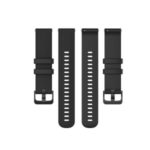 Grid Texture Silicone Replacement Watch Strap 22mm for Garmin vivoactive 4 – Black