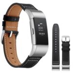 Genuine Leather Coated Watch Band for Fitbit Charge 2 – Black