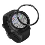Concave Convex Surface Stainless Steel Watch Bezel (Type B) for Garmin Fenix 6S/6s Pro/6s Sapphire – Black