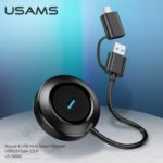 USAMS US-SJ416 Round Box 4-Port USB 3.0 + Type-C 3.0 Hub Adapter